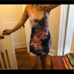 Tie dye fashion nova dress